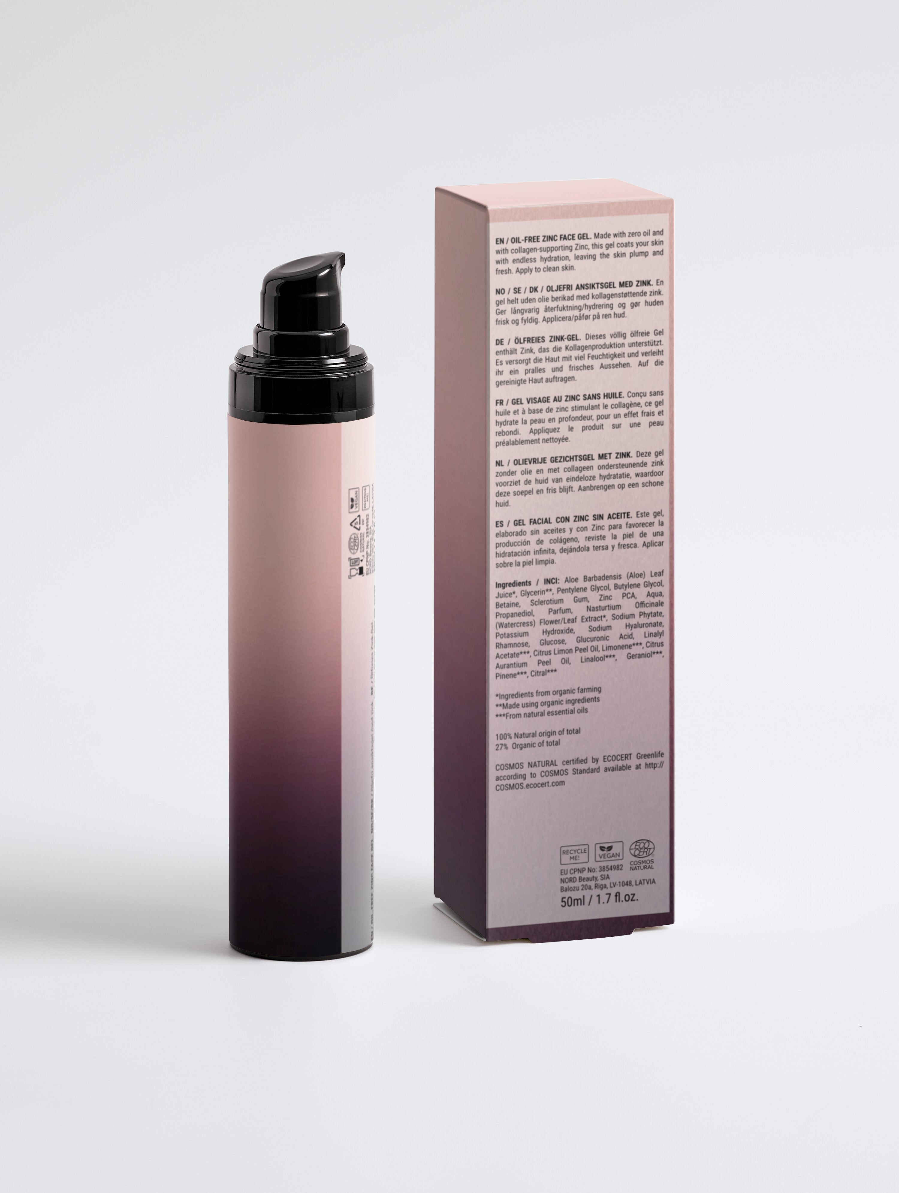Oil-Free Zinc Face Gel for Men