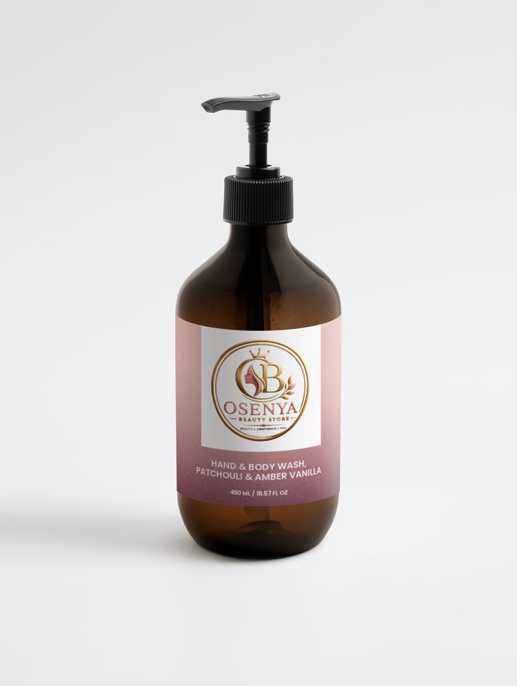 Hand & Body Wash, Patchouli & Amber Vanilla - Osenya Beauty