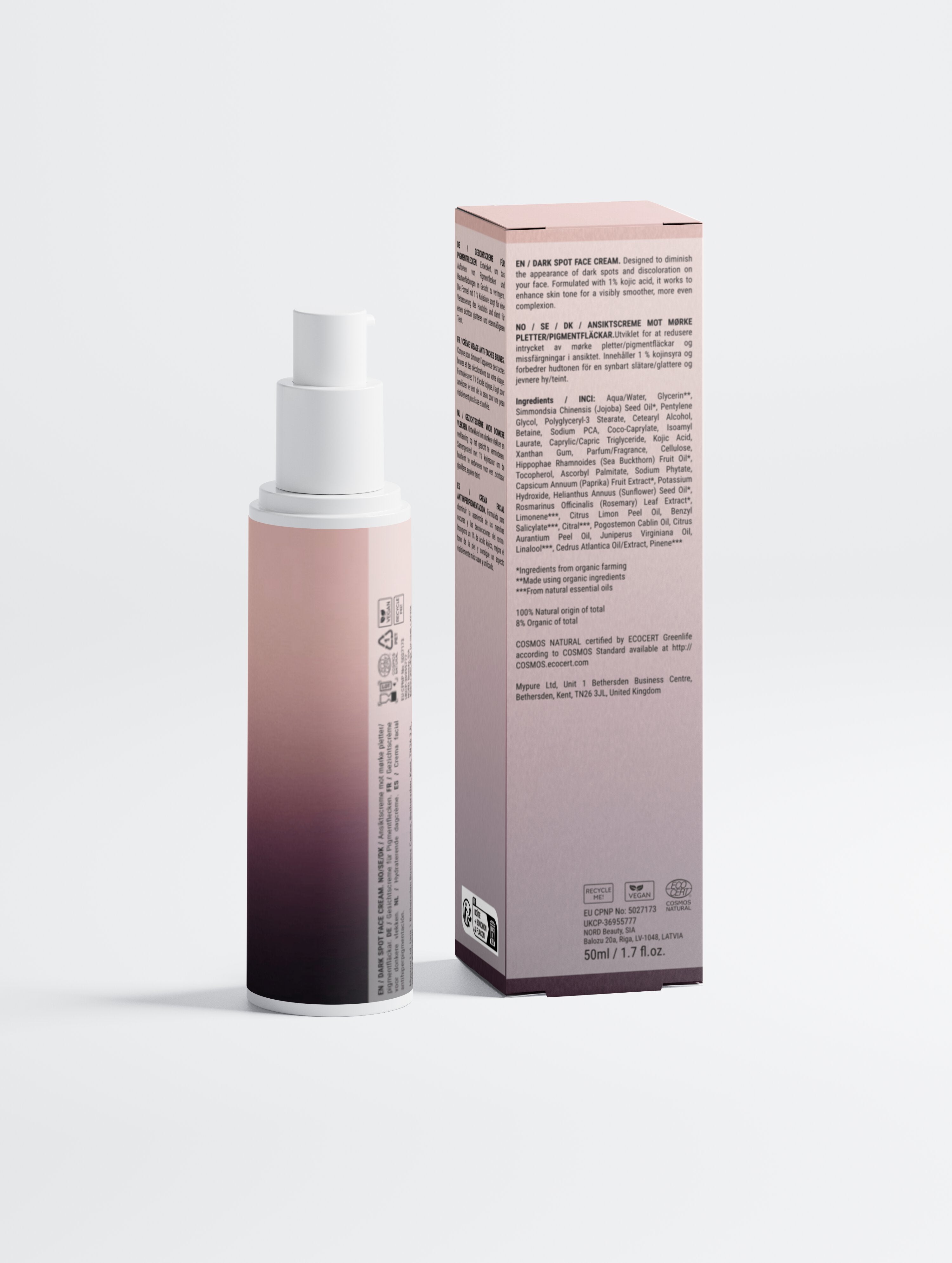 Dark Spot Face Cream with Kojic Acid