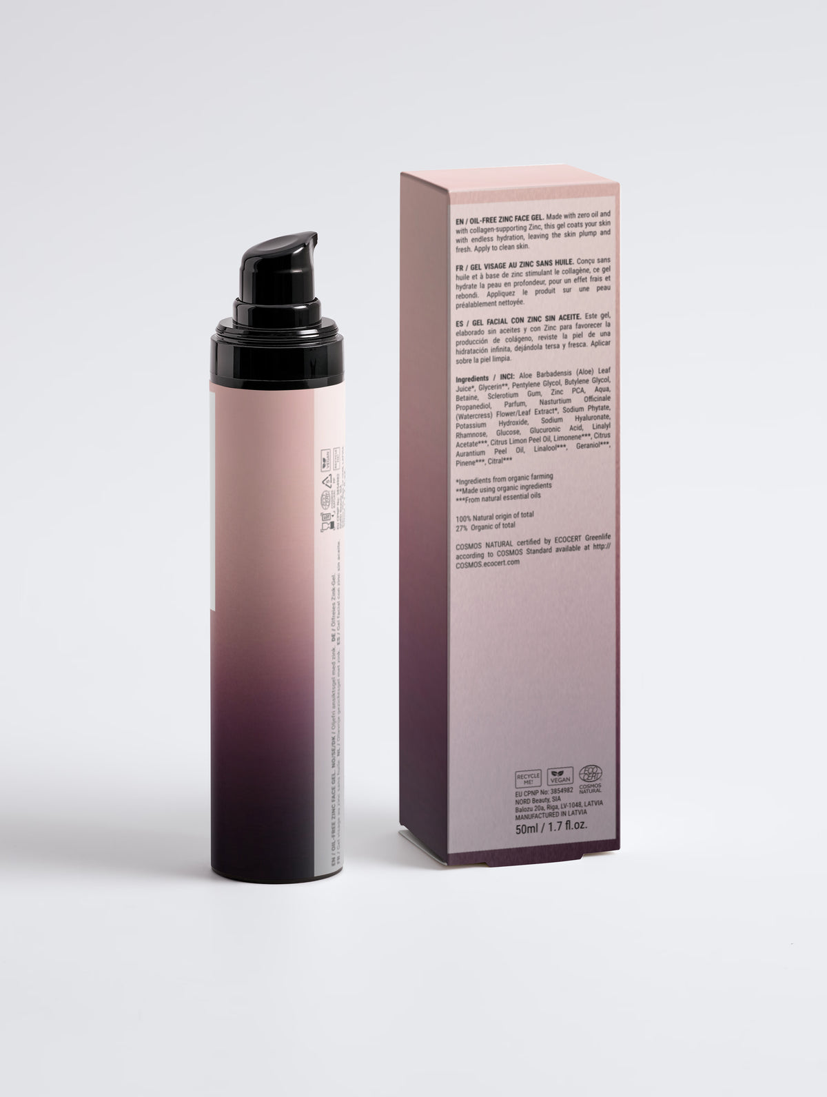 Oil-Free Zinc Face Gel for Men - Osenya Beauty